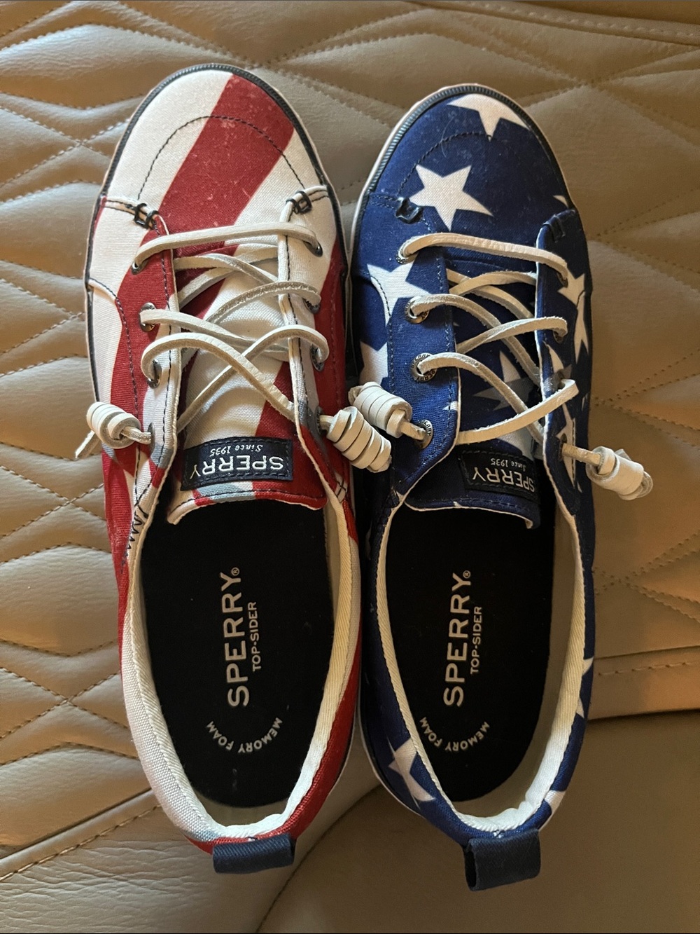 Sperry Americana Flag Boat Shoes in Red, White & Blue